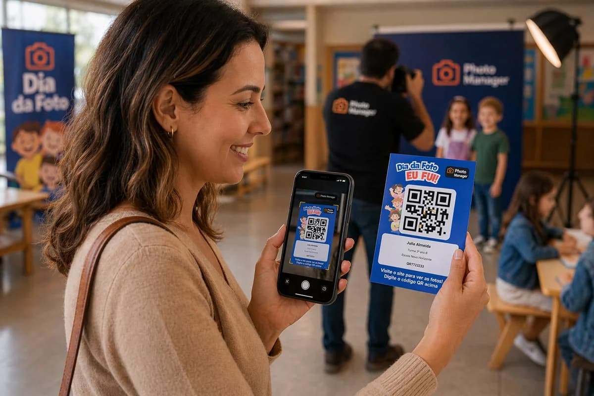 QR Code na fotografia escolar: como usar para identificar participantes automaticamente